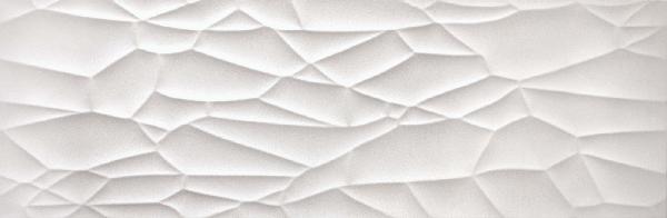 Faïence décor mojave GLACIAR blanc rectifié mat 30x90cm Ep.12mm