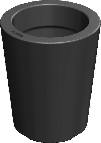 Pot CONIK SLIM carbone Ø50cm polyéthylène rotomoulé H.60,2cm