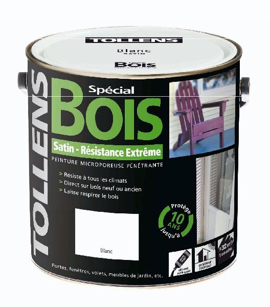 Peinture extérieur bois satinée glycero blanc 3L CROMOLOGY ...