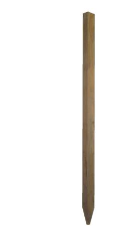 Piquet de chantier bois chêne 30X30mm 75cm