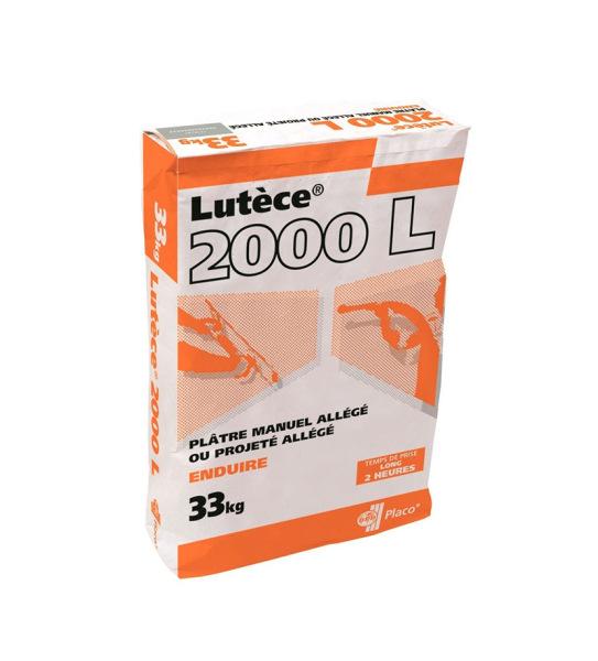 Plâtre allégé manuel LUTECE 2000 L pour enduisage sac 33kg