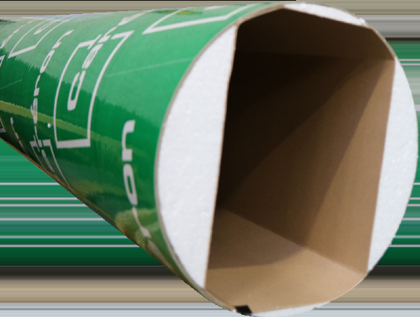 Tube coffrage carton rectangulaire angles chanfreinés 300x500mm 4m