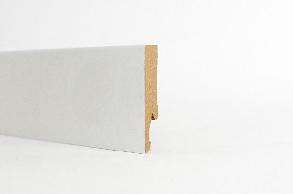 Plinthe revêtue blanc satiné droite 14x75mm 2,40M paquet(s) 5